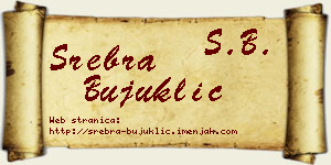 Srebra Bujuklić vizit kartica